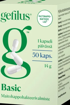 Hot Basic kapseli maitohappobakteerivalmiste 50kaps 14g ravintolisä Maitohappobakteerit