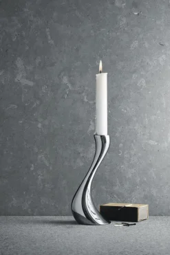 Georg Jensen Kynttilänjalat<Cobra-kynttiläjalat 2 kpl/pkt 20 cm, keskikokoinen