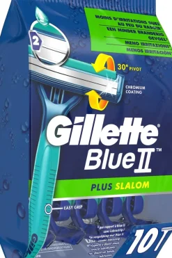 Gillette Parranajo|Karvanpoisto<10kpl BlueII Plus Slalom varsiterä