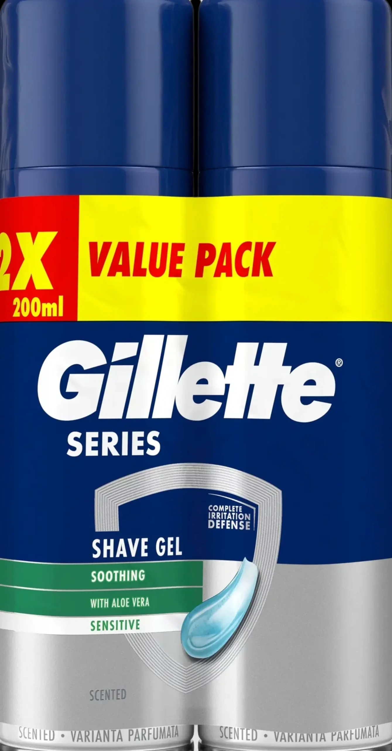 Gillette Parranajo<Soothing Sensitive Gel 2x200ml parranajogeeli