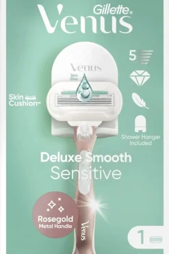 Clearance Venus Deluxe Smooth Sensitive RoseGold Ihokarvanajohöylä + Seinäpidike Karvanpoisto