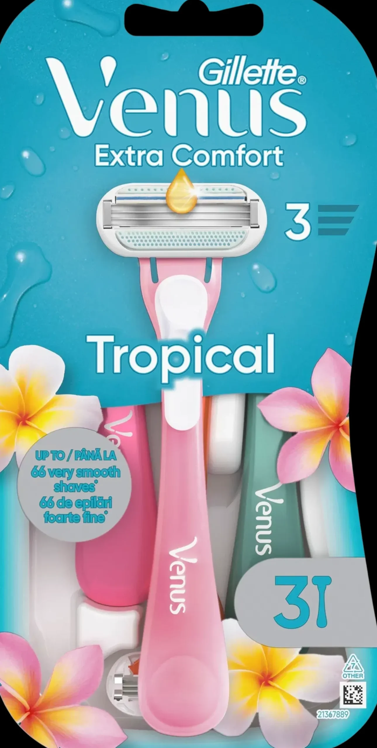 Gillette Karvanpoisto<Venus Tropical 3kpl varsiterä