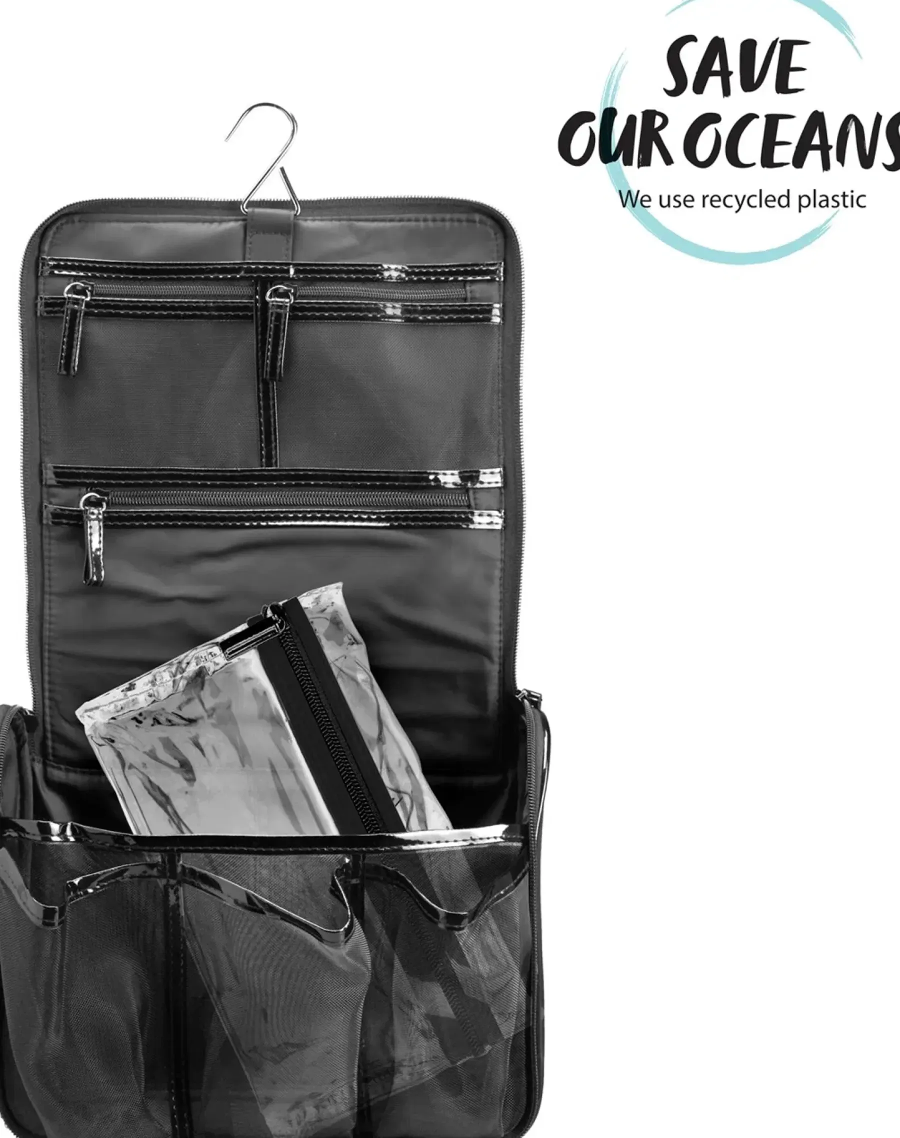 Gillian Jones Meikkipussit Ja Toilettilaukut<ripustettava toilettilaukku, musta