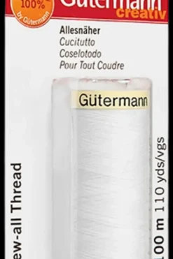 Gütermann Muut Käsityötarvikkeet<yleisompelulanka 100 m polyesteriä, valkoinen