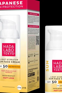 Hada Labo J-Beauty|Kasvojenhoito<TOKYO Light Hydrator Sun Face Cream SPF 50 aurinkovoide kasvoille 50ml