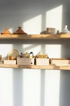 Handed By Korit Ja Rasiat<kierrätysmuovinen suorakulmio pikkukori sahara 7 x 18 x 12 cm