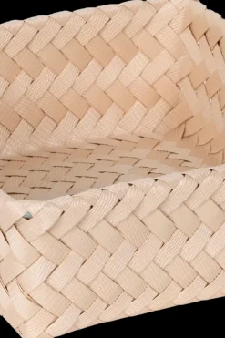 Handed By Korit Ja Rasiat<kierrätysmuovinen matala neliö kori sahara 7 x 18 x18 cm