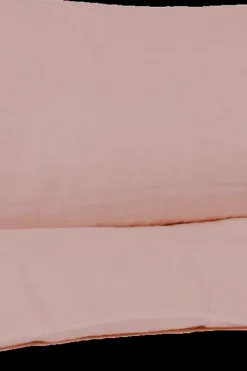 HAOMY Päiväpeitot<Puolipeiton päällinen Limy pellava-puuvilla 85x200 cm vaaleanpunainen