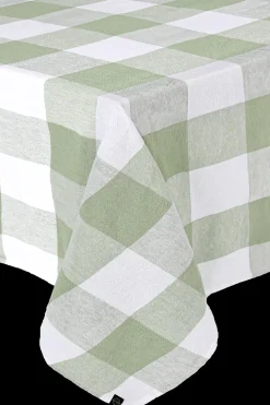 Pöytäliina Palma pellava-puuvilla 160x250 cm vihreä Pöytäliinat Ja -tabletit