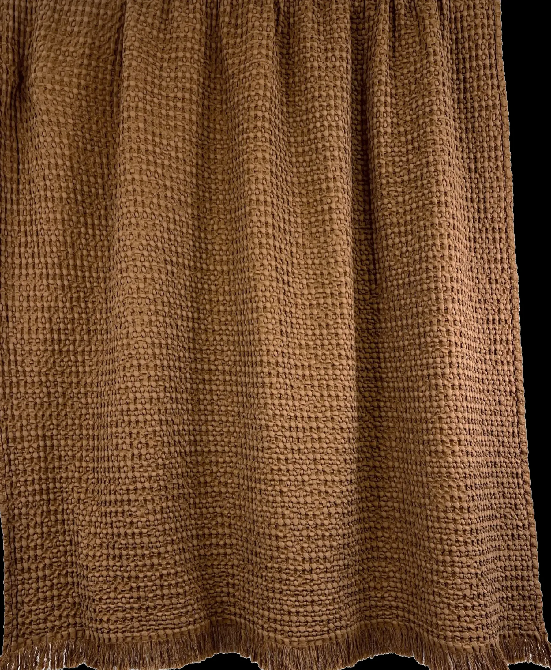 HAOMY Viltit, Huovat Ja Torkkupeitot<torkkupeitto, 130x200cm, 100% puuvilla, vohveli kuosi, ruskea