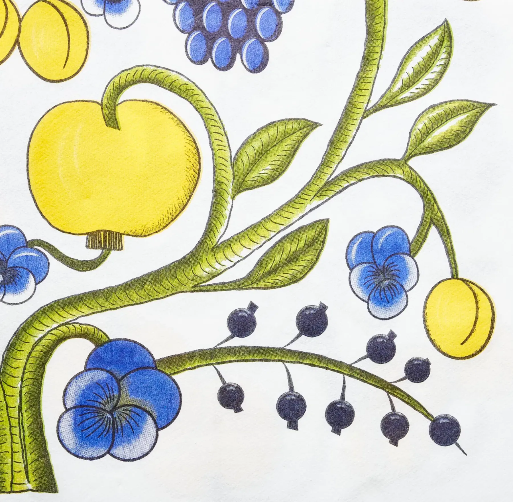 Havi Servetit Ja Lautasliinat<-Kuovi airlaid lautasliina Tarha sinikeltainen 40cm 15kpl