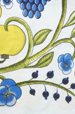 -Kuovi tissue lautasliina Tarha sinikeltainen 24cm 20kpl Servetit Ja Lautasliinat