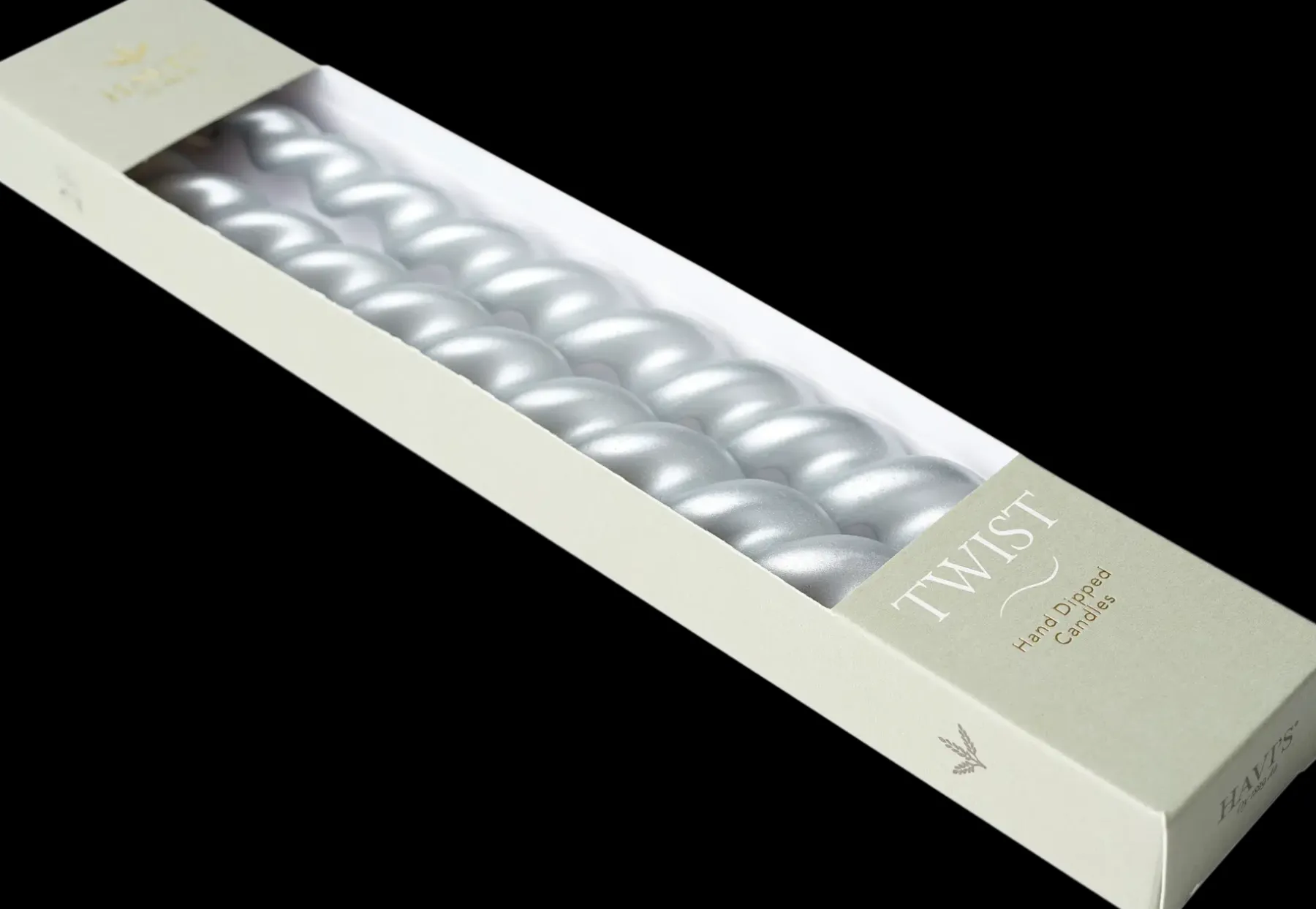 Sale Havi´s kierrekynttilä hopea 2,2x29cm 2kpl 9 h Kynttilät