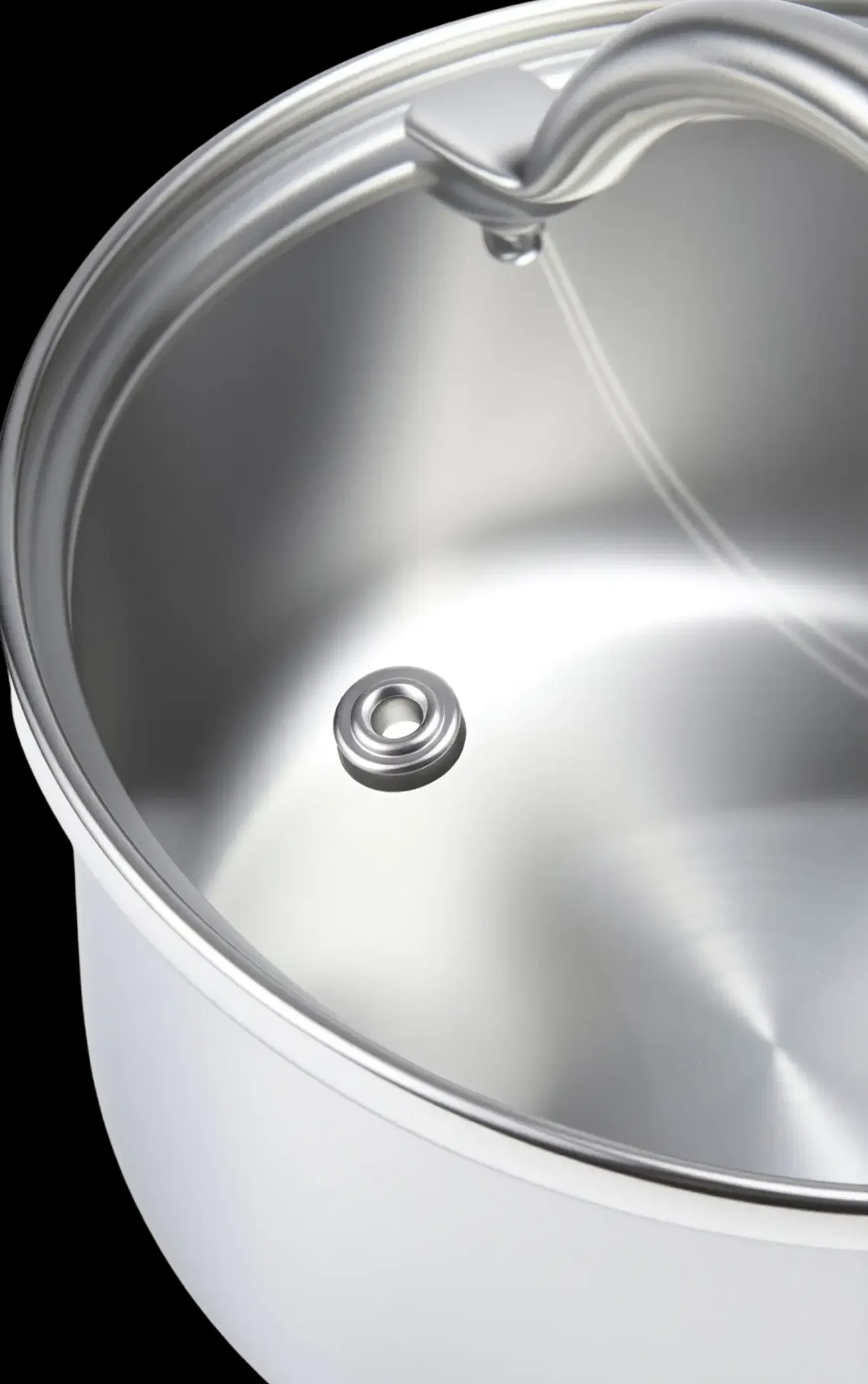 Sale Åhlens Home Bistro keittokasari 1 l lasikannella hopea Kattilat Ja Kasarit