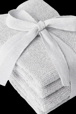 Åhléns Pyyhkeet<Home Stella pyyhesetti 4 kpl 30x30cm vaaleanharmaa