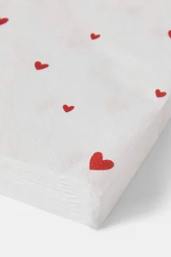 Outlet lautasliina Hearts 33x33 cm punainen Servetit Ja Lautasliinat