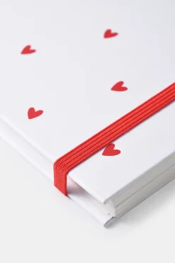 Åhléns Muistikirjat, Päiväkirjat Ja Muut Kirjat<Valentine muistikirja A5 valko-punainen