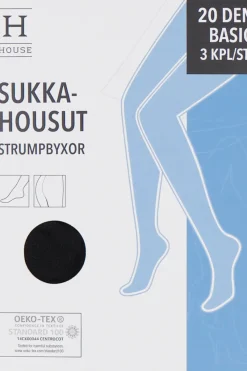 House Sukat Ja Sukkahousut<naisten sukkahousut basic 20 den SH20X3HR 3-pack