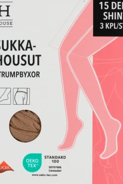 House Sukat Ja Sukkahousut<naisten sukkahousut shiny 15 den 3-pack