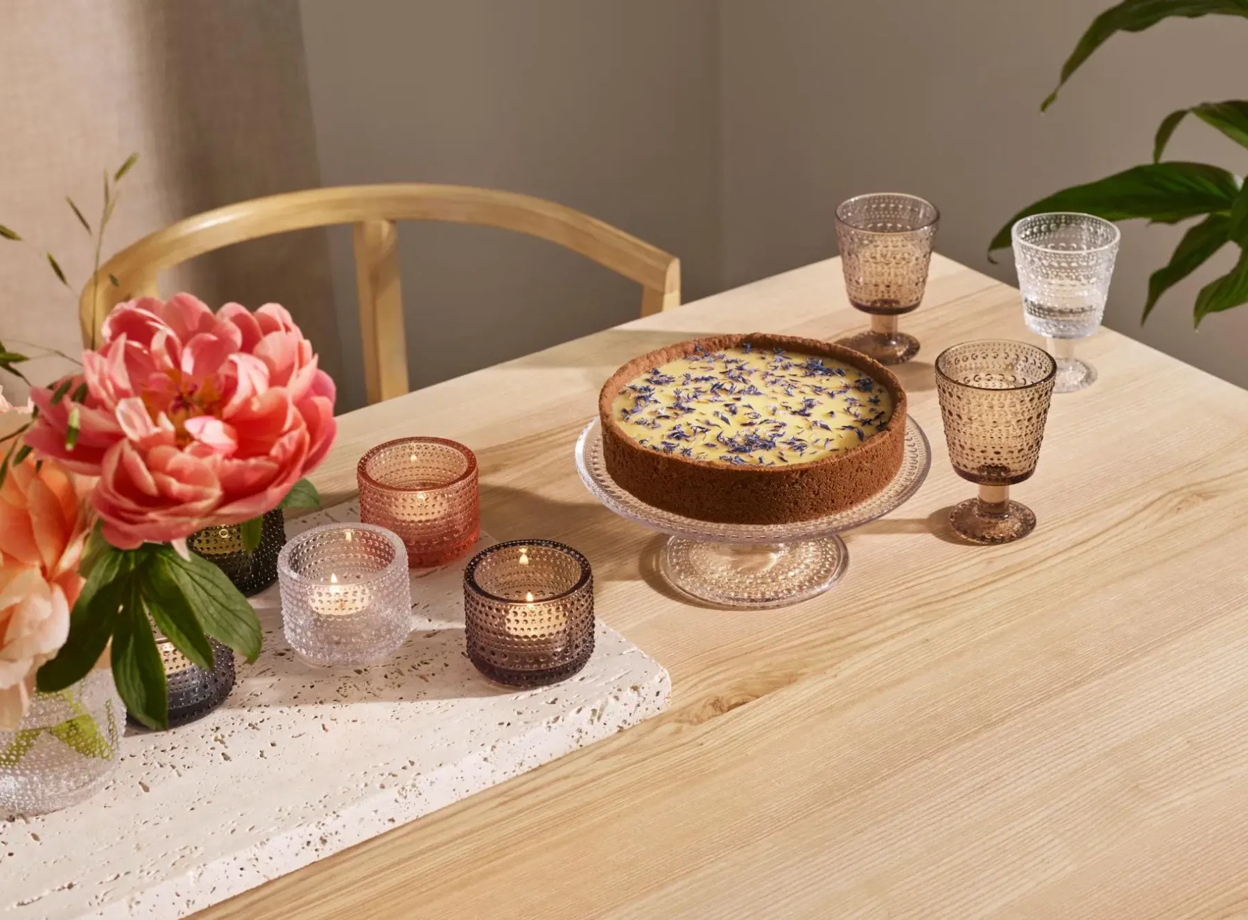 Iittala Kynttilälyhdyt Ja Tuikkukipot<Kastehelmi kynttilälyhty 64 mm pellava