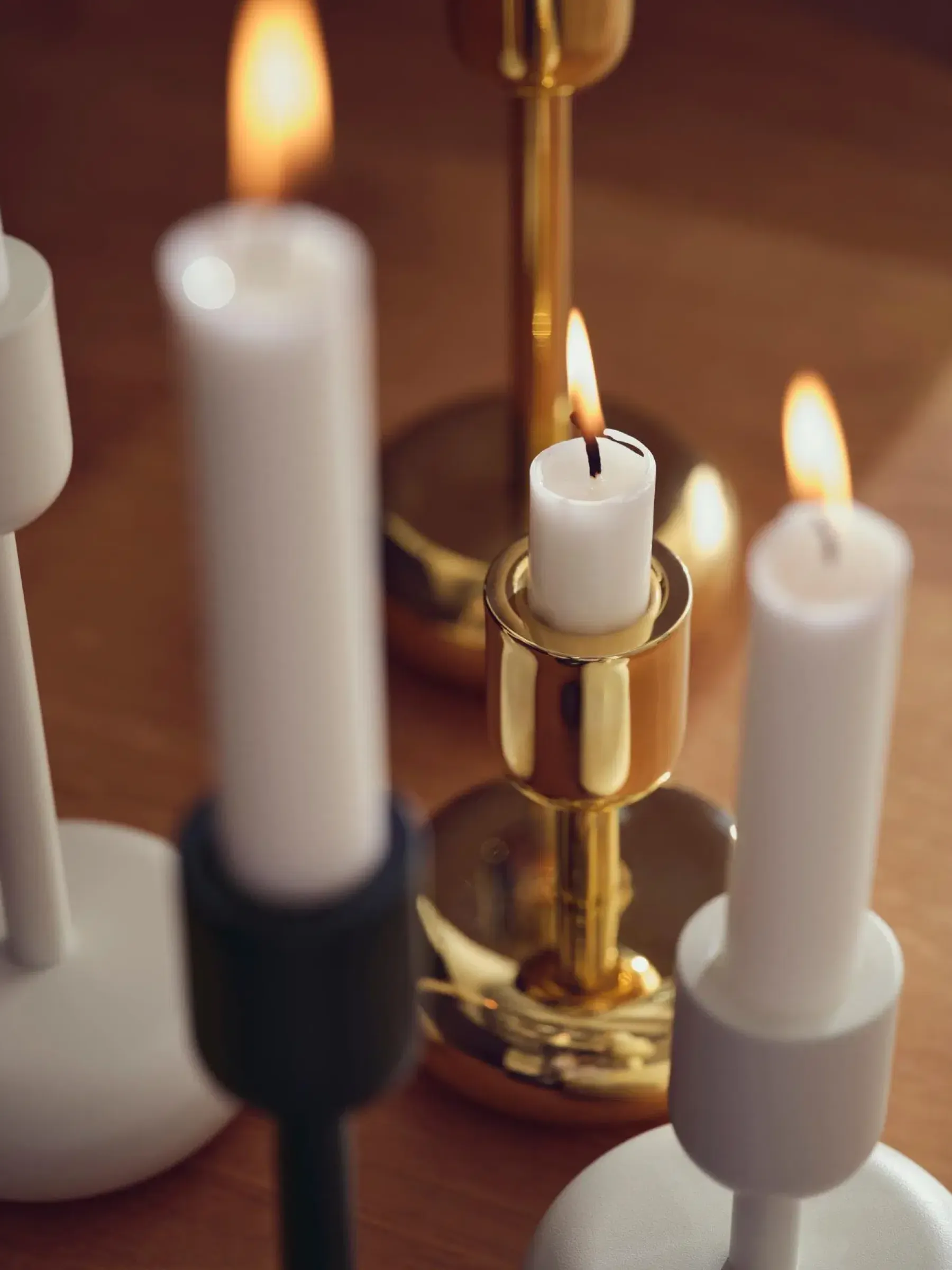 Iittala Kynttilänjalat<kynttilänjalka Nappula 183mm messinki