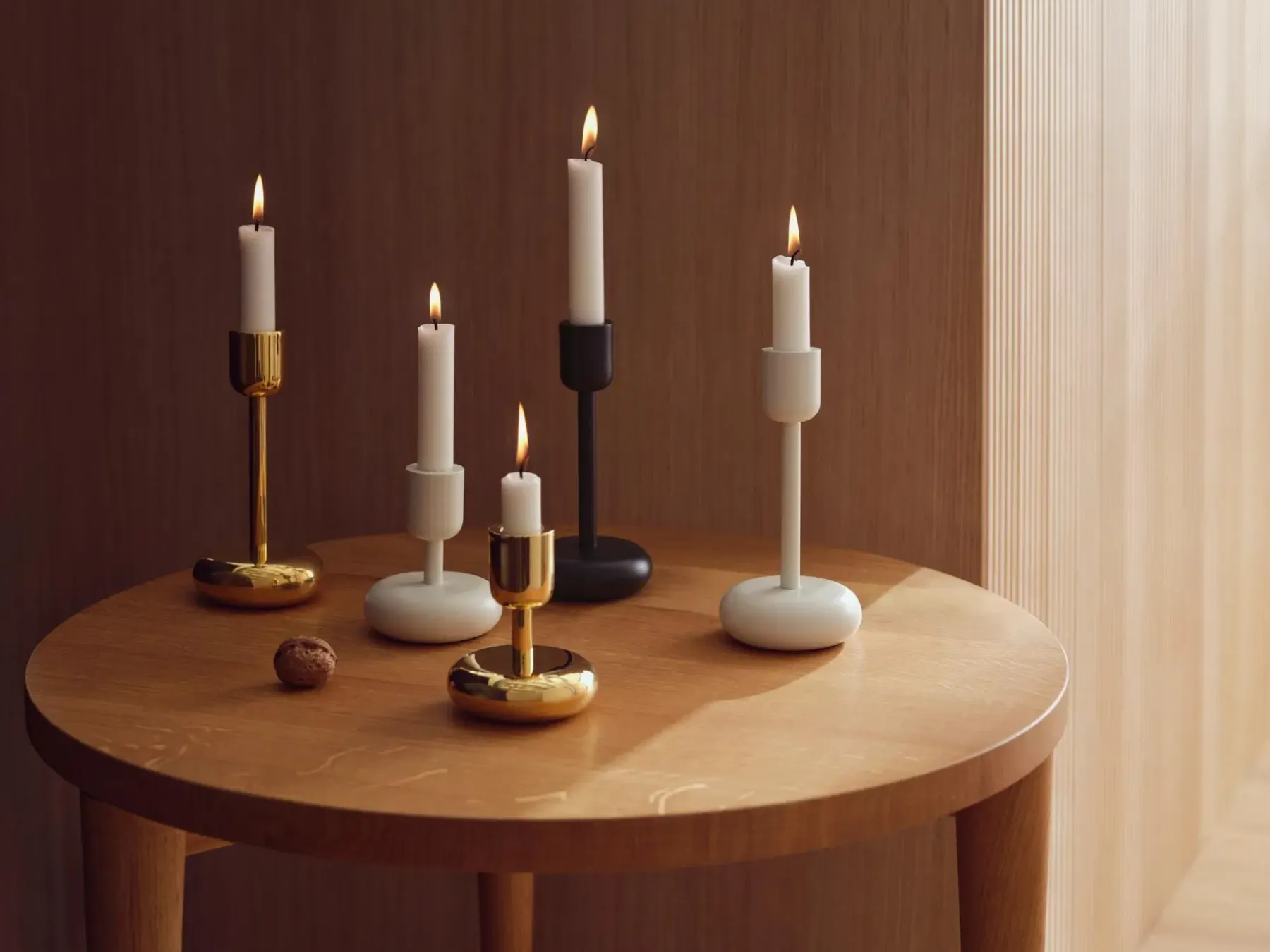 Iittala Kynttilänjalat<kynttilänjalka Nappula 183mm messinki