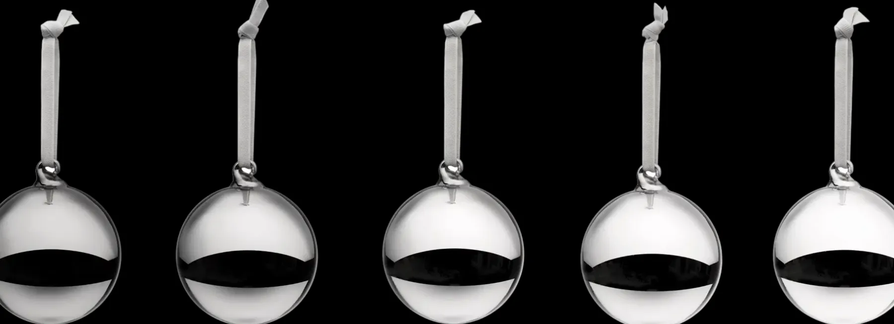 Iittala Koriste-esineet|Kausikoristeet<lasipallo 80 mm hopea 5 kpl