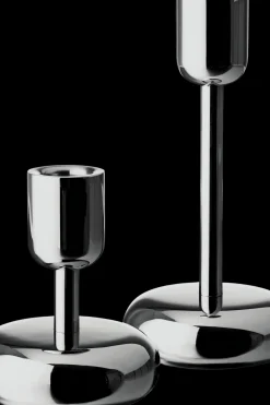 Iittala Kynttilänjalat<Nappula kynttilänjalka 107mm teräs
