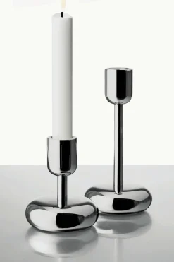 Iittala Kynttilänjalat<Nappula kynttilänjalka 107mm teräs
