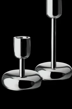 Iittala Kynttilänjalat<Nappula kynttilänjalka 183mm teräs