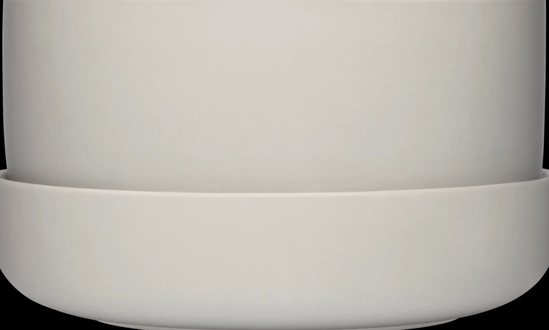 Iittala Kukkaruukut<Nappula ruukku ja vati M 240x130 mm vaaleanharmaa