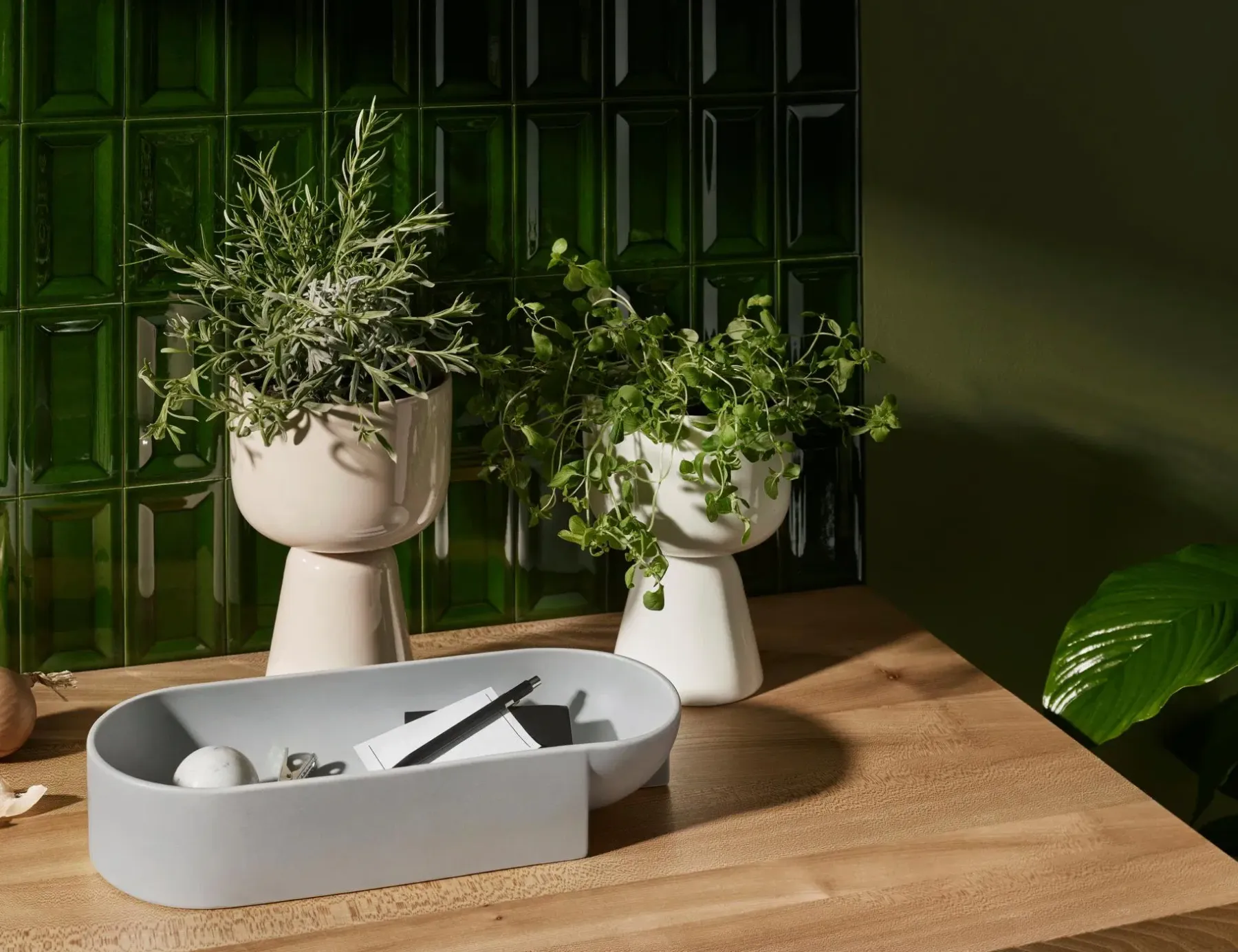 Iittala Kukkaruukut|Maljakot<Nappula ruukku S 230x155mm valkoinen