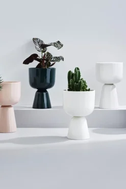 Iittala Kukkaruukut|Maljakot<Nappula ruukku S 230x155mm valkoinen