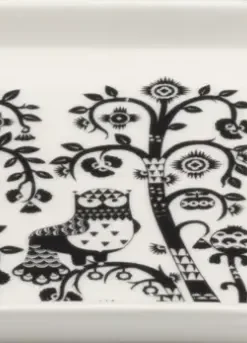 Outlet Taika lautanen neliö 12x12cm musta Lautaset