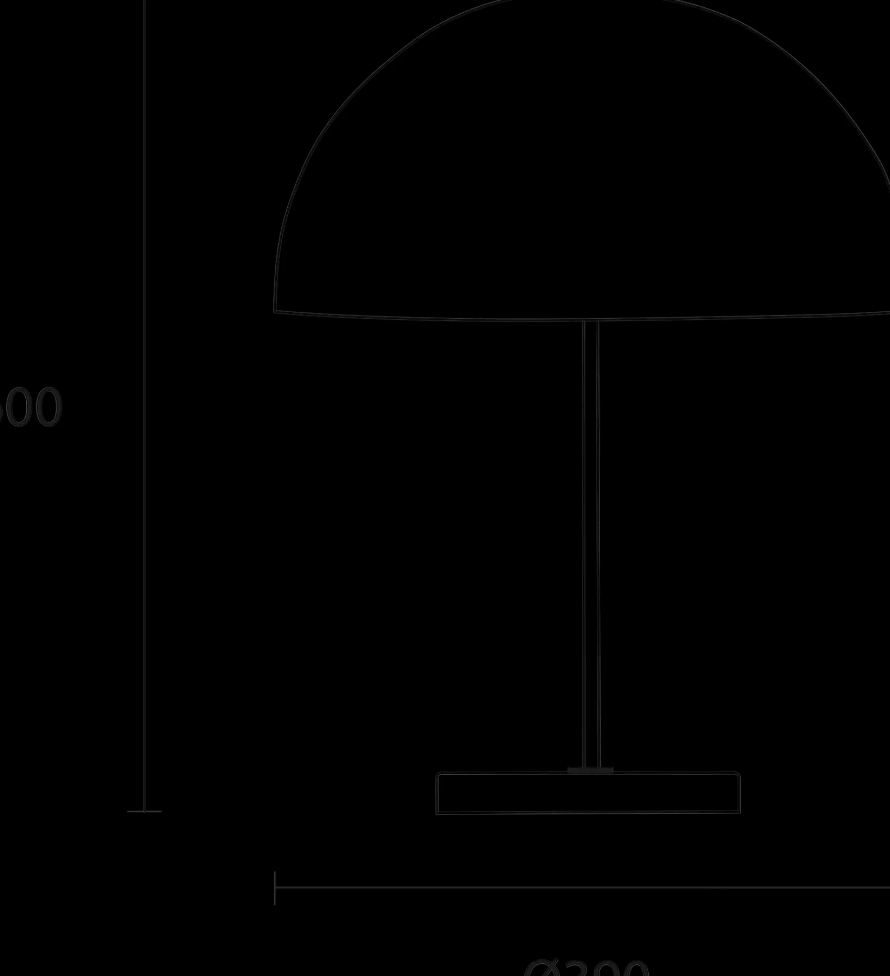 Innolux Pöytävalaisimet<Kupoli pöytävalaisin musta/kromi