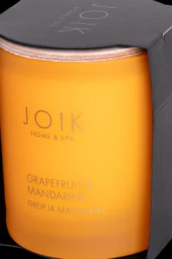 Outlet JOIK Home & SPA Tuoksukynttilä Grapefruit & Mandarin puukannella Tuoksukynttilät