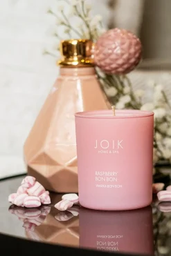 Discount Joik Home & Spa Tuoksukynttilä Raspberry Bon Bon puukannella 150 g Tuoksukynttilät