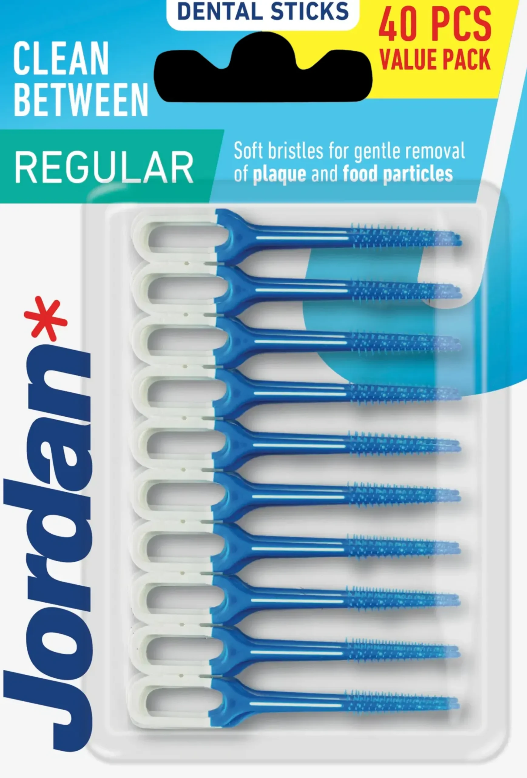 Jordan Suuhygienia|Suuhygienia<Clean Between Regular Size hammastikku 40kpl