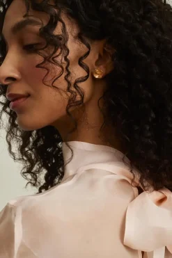 Kalevala Korut<10007 Kesäyön ruusu korvakorut pr T, pieni