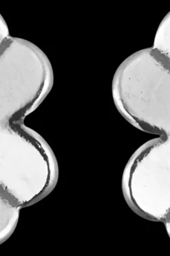 Hot Neliapila-korvakorut hopea Korut