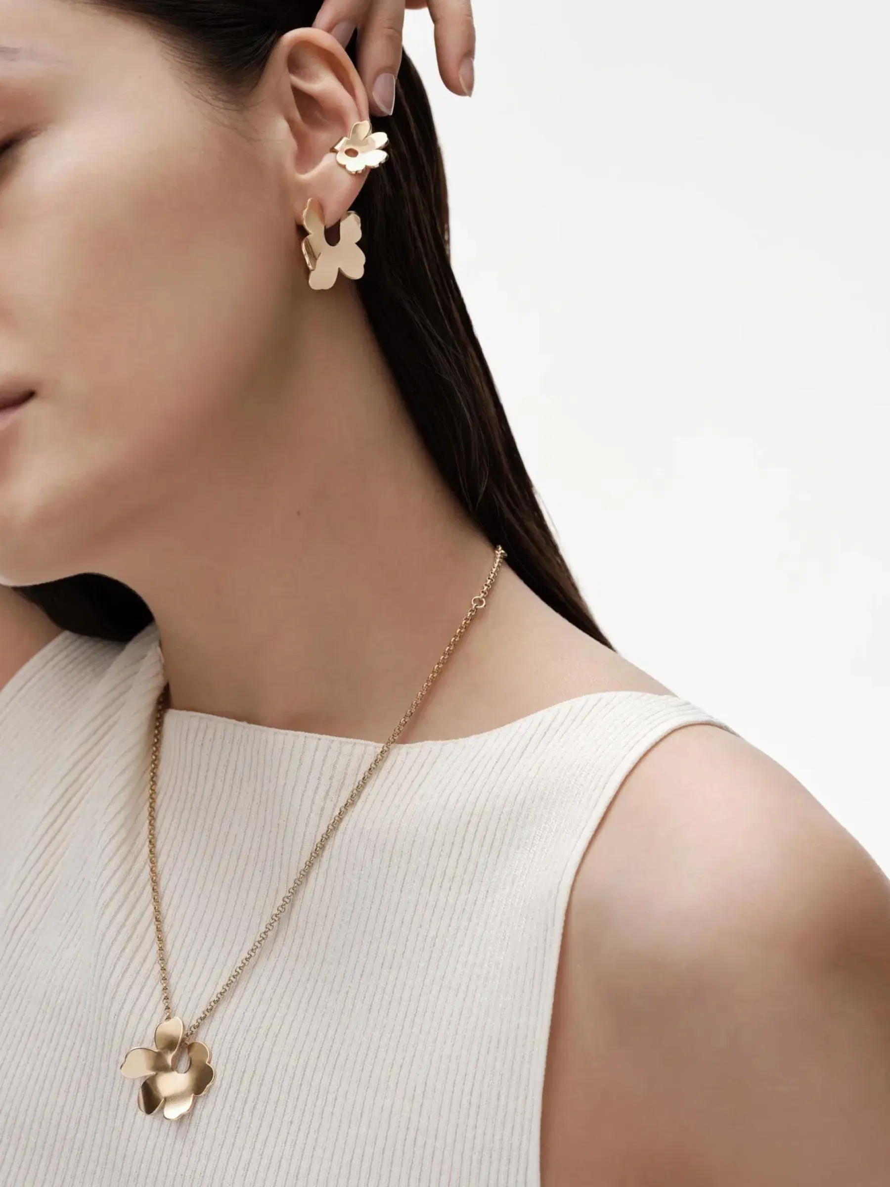 Unikko-korvakorut pienet pronssi Korut