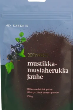Kaskein Marja Jauheet Ja Kuivatut Tuotteet<Kaskein Berryfect mustikka-mustaherukkajauhe, ilmakuivattu, lisäaineeton 100 g