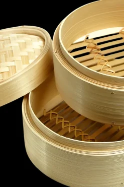 Ken Hom Woks Paistinpannut<Ken Hom höyrytyskori Excellence bambu 20 cm