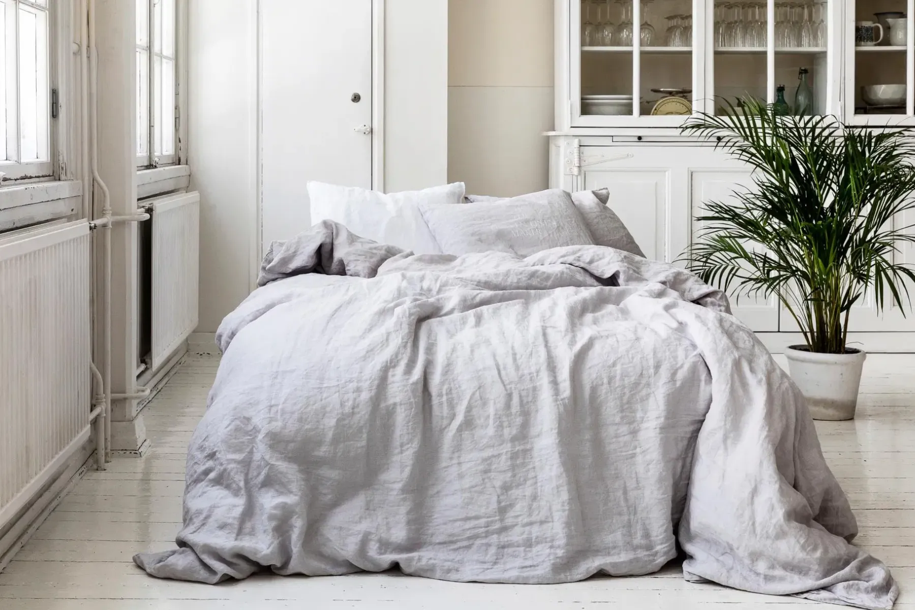 Käinby1925 Pussilakanat<Heaven Linen pussilakana 150x205cm vaalean harmaa