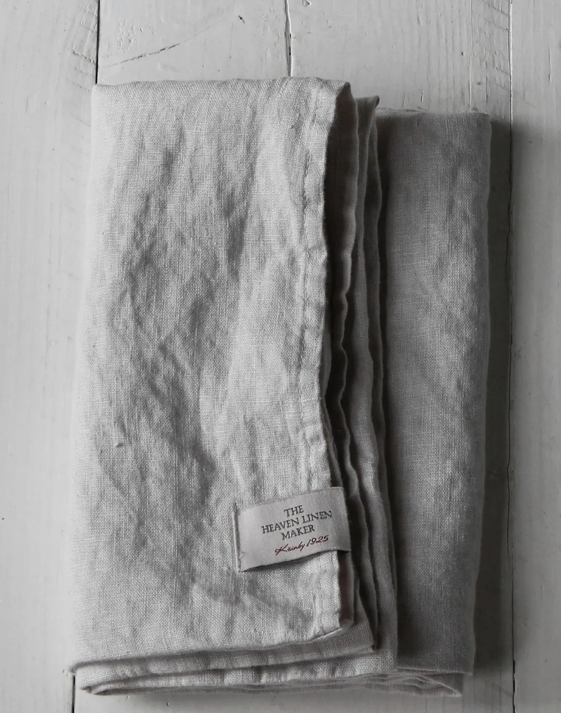 Clearance Heaven Linen tyynyliina 50x60cm vaalean harmaa Tyynyliinat