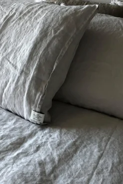 Clearance Heaven Linen tyynyliina 50x60cm vaalean harmaa Tyynyliinat