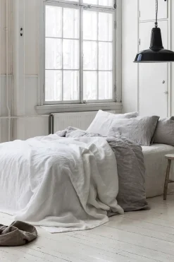 Clearance Heaven Linen tyynyliina 50x60cm vaalean harmaa Tyynyliinat