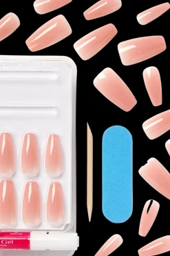 Clearance Bare but Better kynnet Nude Glow 28kpl Kynsimeikit Ja Kynsienhoito