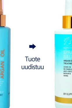Online Argan Oil Detangling Spraybalsam Leave-in Spray jätettävä hoitoaine 200 ml Curly Girl -Tuotteet|Hiustenhoito