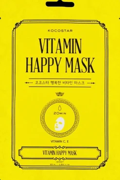 Best Vitamin Happy Mask kirkastava kangasnaamio 1 kpl Korealainen Ihonhoito|Ihonhoidon Tehoaineet